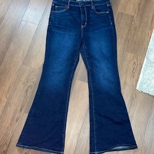 AE SUPER HIGH WASTED FLARE JEANS